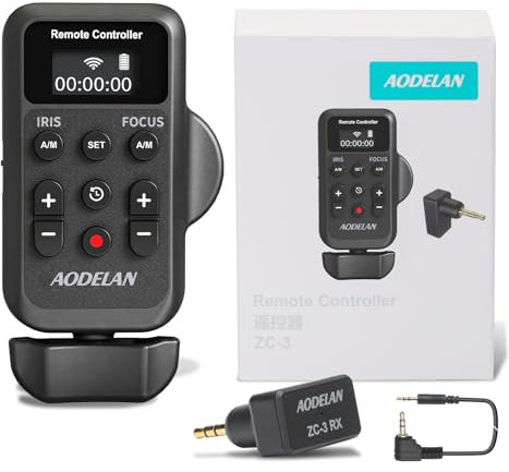 Lanc - Mando a distancia inalámbrico IRIS, enfoque, grabación de vídeo y zoom para Canon XL1S, XL2, XHA1 y Sony NX5C