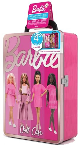 Barbie Caja de almacenamiento de juguetes de metal Store it all, compatible con otras muñecas, para niños y niñas a partir de 3 años