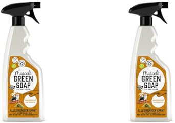 Marcel's Green Soap - Spray universel Santal et cardamome - Cleaning Spray - 100% Eco friendly - 100% Vegan - 97% Biodegradable - 500 ML (Lot de 2)