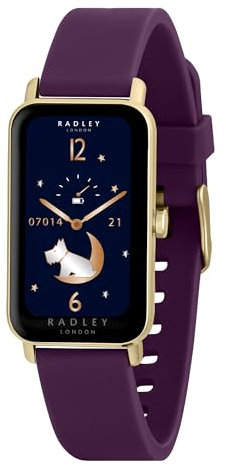 RADLEY Womens Series 21 Smart Watch with Dark Plum Lozenge Silicone Strap RYS21-2178