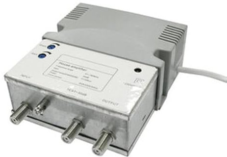 Amplificador de Antena para colectivas, con Alta Ganancia y Ancho de Banda, Ideal para Mejorar la señal en instalaciones compartidas.