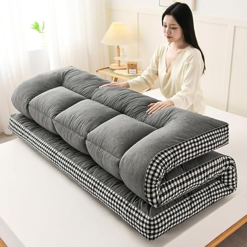 Futon Japanische Bodenmatratze Einzel-Tatami-Rollmatratze Einzel-japanische Bodenmatratze Doppel-Futonmatratze Einzel(D,1.2mx2m)