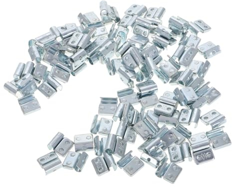 Zerodeko Pesi di Equilibratura Clip Facile da Installare in Ferro Argento 100 Pezzi per Equilibratura Ruote per Pneumatici Auto in Aree Rurali