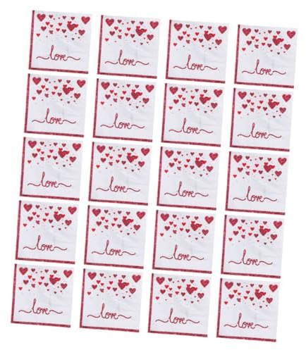 WOFASHPURET 20stücke Love Herz Papierservietten Für Hochzeit Valentinstag Geburtstagsfeiern Hochwertige Absorbierende Servietten Aus Zellstoff Für Romantische Atmosphäre