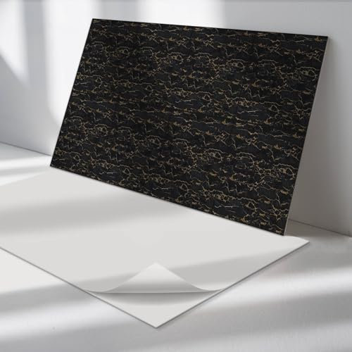 Panneaux Décoratifs 60x30 cm PVC Vinyle Imperméable Autocollant Rectangulaire Fixation Murale Installation Rapide Multipak Gareage Design - Modèle de marbre élégant