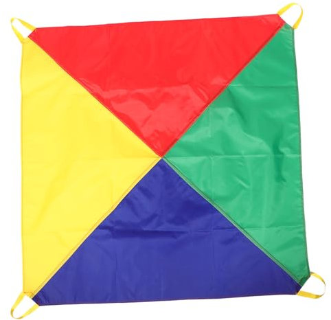 TOYANDONA Regenbogen-fallschirmspielzeug Für Kindergarten Kooperations-spielgerät Für Junge Mädchen Dekorativer Fallschirm Für Outdoor-Spiele Spielzeug Für Gruppenspiele