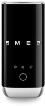Smeg, MFF02BLEU Elektrischer Milchaufschäumer, 3 Getränkefunktionen, abnehmbarer Schneebesen, Antihaft-Keramikbeschichtung, 500 W, Schwarz