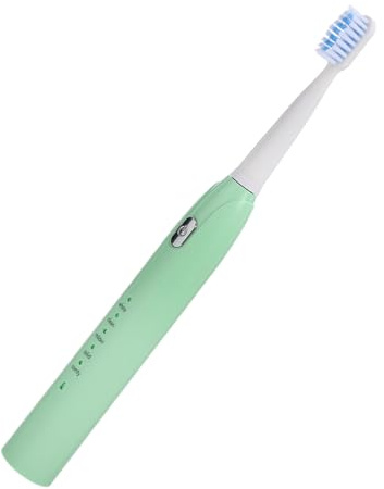 SMASOLO Spazzolino Elettrico per USB Ricaricabile Velocità Vibrazione Setole Ondulate Morbide Timer Minuti Pulizia Profonda per Ragazzi e Ragazze Verde
