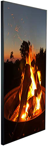 Ecowelle Infrarotheizung mit Bild | 600 Watt | 60x120 cm | Infrarot Heizung| | Made in Germany| i 186 Lagerfeuer