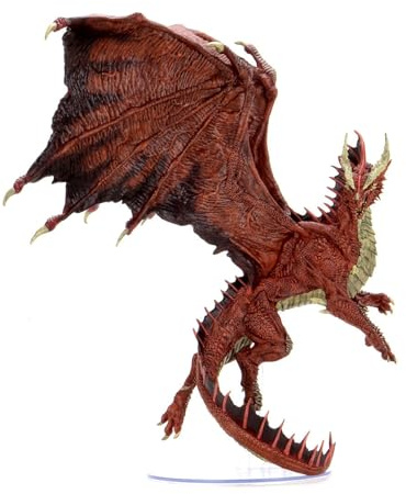 WizKids Dungeons and Dragons Icons of the Realms - Adult Red Dragon Figure, DnD Miniatures