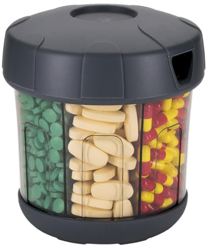 mossime Portapillole Settimanale, Portapillole Extra Large a 7 Scomparti, Coperchio Morbido In TPU Con Apertura Facilitata Porta Pillole Per Viaggio Per Vitamine, Oli Di Pesce Grande dispenser