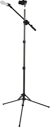 ayex Trépied de lampe flexible avec support pour microphone et tablette ou support pour smartphone, micro sur pied, trépied de microphone et support de musique 1/4''