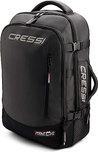 Cressi 40 Liter Malpelo Backpack - Laptop Compartment - Bottle Holder - Adjustable Straps- Compartments for Organization