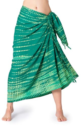PANASIAM Sarong tiedye style, green light green, 190x116cm
