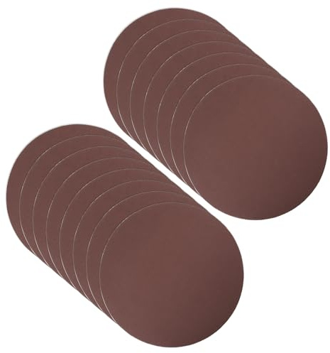 CoCud Hook and Loop Sanding Discs, 8 Inch 200mm Sandpapers 320 Grit Aluminum Oxide Flocking Sandpaper - (Applications: for Wood Metal Drywall), 15 Pieces