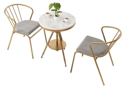 Küchentisch Ausziehbar, Hochtemperaturlack, Marmor, Bequeme Sitze, Besprechungstisch, für Home Office zu Hause Balkon Esszimmer (Size : 55CM)