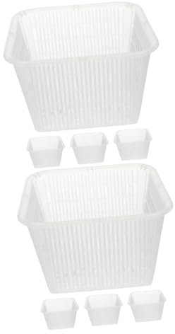 Sosoport 8 STK Pflanzkorb Für Phalaenopsis Orchideen Mesh Körbe Töpfe Pflanzbecher Netzbecher Orchideen-netzkorb Luftpflanzennetz Mesh-Topf Orchideen-maschenkörbe Transparent Plastik