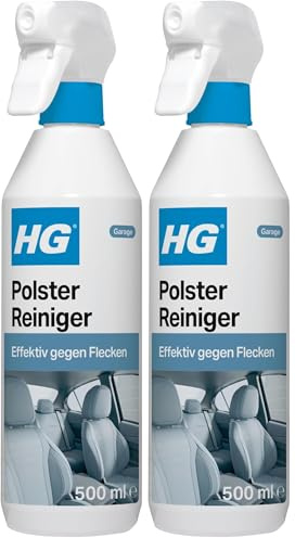 HG Polster Reiniger, für die kraftvolle und sichere Fleckenentfernung & Reinigung verschmutzer Polster im Auto, Boot oder Wohnwagen, mit unsichtbarer schmutzabweisender Wirkung - 500 ml