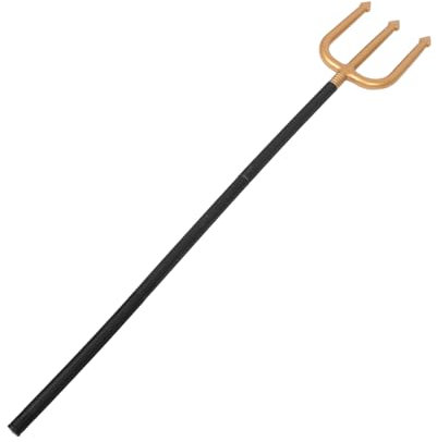 OUNONA Halloween Devil Pitch Fork Lightweight Plastic Masquerade Props for Cosplay Parties Durable Design for Long Term Use for Halloween Costume Accessories Random Color