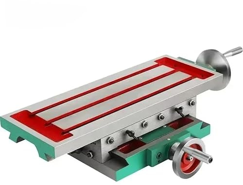 Mesa de Trabajo Fresadora 17,7 × 6,7 pulgadas, Mesa de Fresado de 2 ejes de 4 vías, Mesa de corte, para la mayoría de los tipos de fresado/taladro,/todos los soportes de perforación/taladradoras e