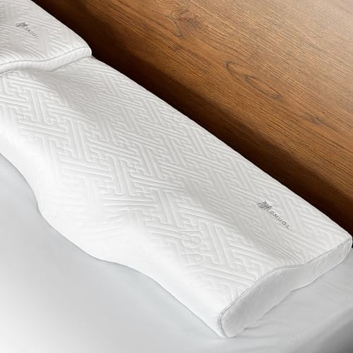 SNUGL Memory Foam Pillow Cervical PRO – Neck Pillow, Shoulder Support | Ergonomic Firm Pillows for Neck and Shoulder Pain | Orthopedic Contour Bed Pillows for Side Sleepers (Large)