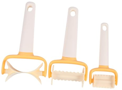 Generico Set da 3 Stampi per Biscotti Arrotolabili in Plastica Tagliabiscotti per Fondente e Pasta Frolla Utensili per Dolci Fatti in Casa e Panificazione Professionale