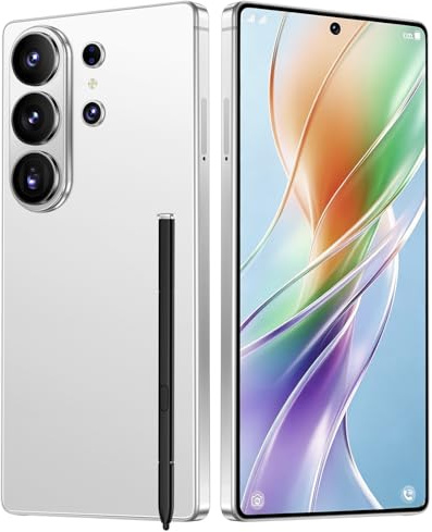 MTGud Teléfono Inteligente 4G, Pantalla HD de 6,6 Pulgadas, 4GB+32GB Ampliable hasta 256GB, cámara 13MP+21MP, Android 12, desbloqueo Facial/WiFi/GPS/OTG USB/lápiz táctil Integrado (Silver)