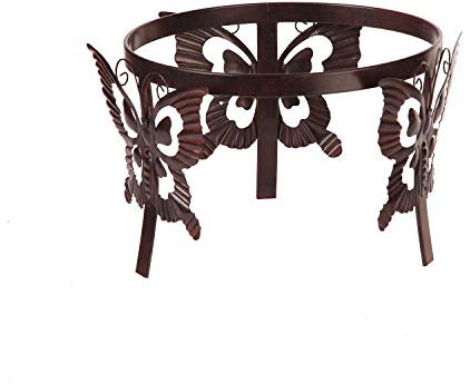 Topadorn Kugelständer für 10/12 Zoll Gartenkugel mit Schmetterling