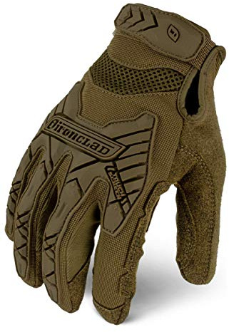 Ironclad Tactical Gloves, Coyote Color, Small Size, Durable, Touchscreen, Anti-Vibration, Hand Safety, Machine Washable