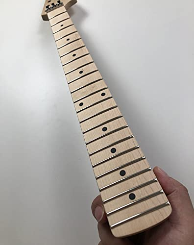 Stort huvud gitarrhals 22 band 64,8 cm lönn greppbräda låsmutter matt finish