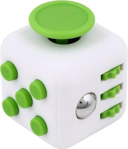 Högkvalitativ AWR Fidget Cube/Fidget Cube | Anti-stress-leksak | Fidget Toy (vit)