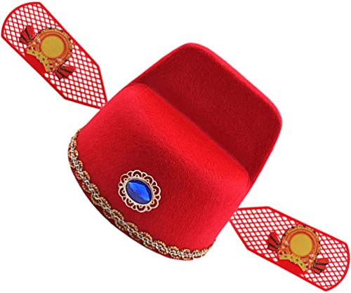 Gadpiparty Chapeau Décoratif Feutre Coiffe De Fête De Style Chinois Accessoire De Chapeau pour Spectacle Et Déguisement