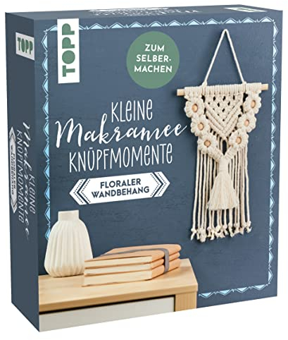topp Petits moments de nouage : kit macramé - Tenture murale florale