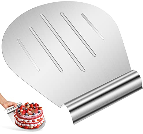 minkissy 1piece Stainless Steel Cake Lifter for Baking Cake Transfer Tray for Easy Moving of Pies and Pizzas Rustproof Kitchen Tool for Multiple Uses