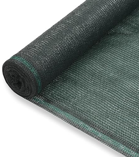 LAPOOH Tennisblende HDPE 1,2x50 m Grün Sichtschutz Zaun, Gartenzaun, Windschutz, Balkongeländer Sichtschutz, Balkon Sichtschutz, Windschutzgewebe, Schatiernetz -at