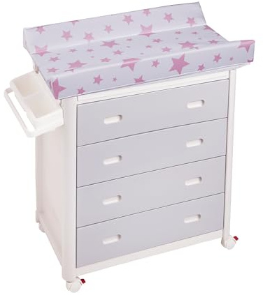 Plastimyr Bañera Mob Cajones Estrellas Rosa