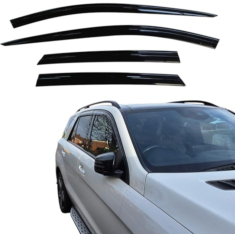 AUTO CLOVER Wind Deflectors Set for Mercedes M Class ML/GLE W166 2011-2018