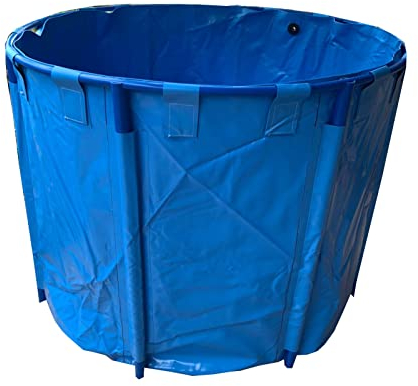 Piscine Fuori Terra, Rotondo Pesce Di Tela Stagno Con Staffa Metallica Grande Fold Aquarium Piscina For Bambini Serbatoio For Pesci For Conservare Irrigazione Idrica, Facile Da Installare (Colore : B