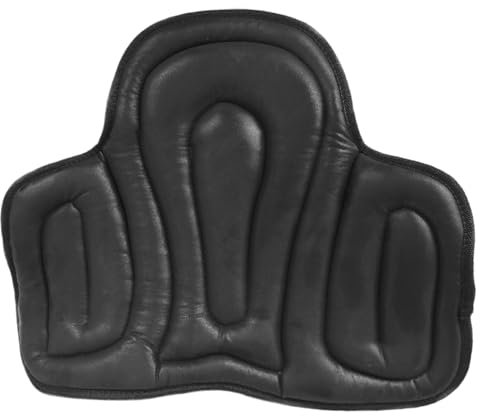 Hperu Western Sattelpad, Sattelpadder Leder Western Sattel Sitzkissen Schock-absorbierende Pferdes Sattelpolster mit Befestigungsgurt weiche Mehrzweck-Western Sattelpolster für Sport