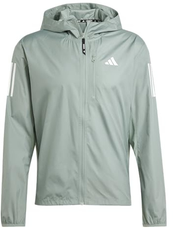 adidas Men's Own the Run Running Jacket, Silver Green, XX-Large