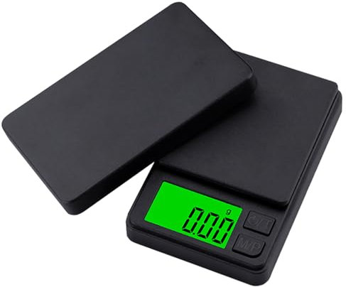 GeekerChip Báscula Precisión Digital 0.01g/1000g,Balanzas de Portátiles,Báscula de Joyería,Multifunción Báscula de Bolsillo Miligramos,con Pantalla LCD,para Ingredientes,Cocina,Joyería,Negro