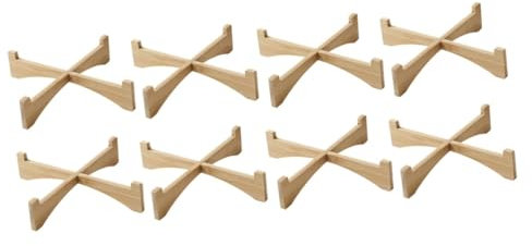 SUPVOX 2 Set Supporto per Vaso di Fiori Portafiori da Esterno Fioriera da Esterno in Piedi Propagazione Porta Piante in Vaso Espositore per Vasi da Fiori da Giardino di Legno 4 Pezzi * 2
