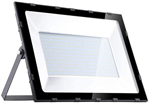 ZYGPH Projecteur LED 500 W, 50 000 LM, étanche IP65, éclairage d'extérieur Ultra-Lumineux, Blanc Chaud 3 500 K, pour Jardin, Garage, Place (Blanc Chaud 500 W)