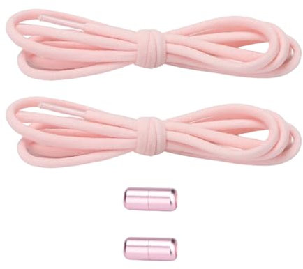 YUPEIUKLI Kreative, Nicht zu bindende, elastische Schnürsenkel mit Metall zum einfachen An- und Ausziehen, geeignet für Studenten und Büroangestellte