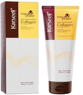 Karseell Collagen Masque Cheveux 200ml, Réparation Intense Masque Capillaire, Hydratant Nourrissant pour Secs et AbiméS Tous Types de Cheveux