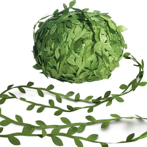 Simsky 20M Guirnalda de hiedra artificial, planta artificial colgante para decoración, plantas artificiales colgantes, falso ratán verde con hojas para boda, casa, jardín, comunión, decoración de