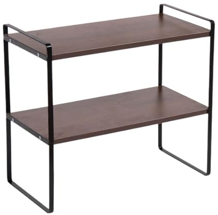 Organizador De Estante Para Escritorio Soporte de 2 Niveles que Ahorra | Estante de Escritorio para Almacenar Libros Para Dormitorio Despensa Oficina Decoración Y Maceta