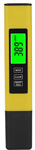 BAOFUYA Tester Digitale della qualità dell'Acqua 3 in 1, Materiale ABS, Misura TDS EC e Temperatura da 32°F a 176°F, Ideale per Acqua Potabile, Acquari e Piscine