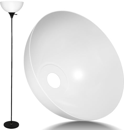Warmhm Mushroom Lamp Shade Replacement for Pendant Lamps Ceiling Fan Globe Replacement and Wall Lamp Use Plastic Home Shade for Bedroom and Living Room Decor