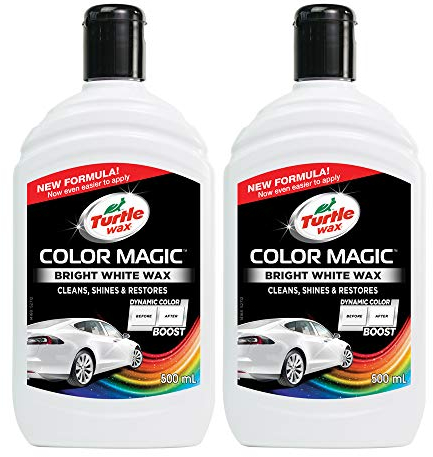 Turtle Wax 52712 Color Magic Car Paintwork Polish & Shine 2 X 500ml White